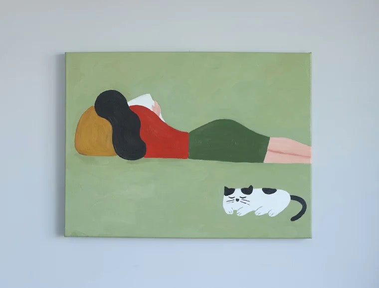 Woman with Cat